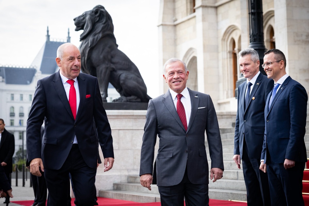II. Abdullah jordán király Magyarországra látogatott