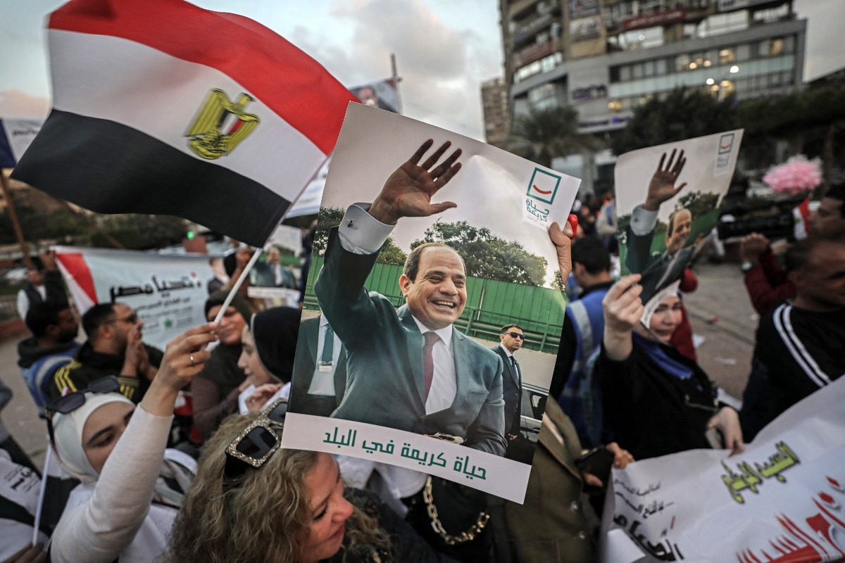 Abdel-Fattáh esz-Szíszi egyiptomi elnök harmadszorra is megnyerte a választásokat