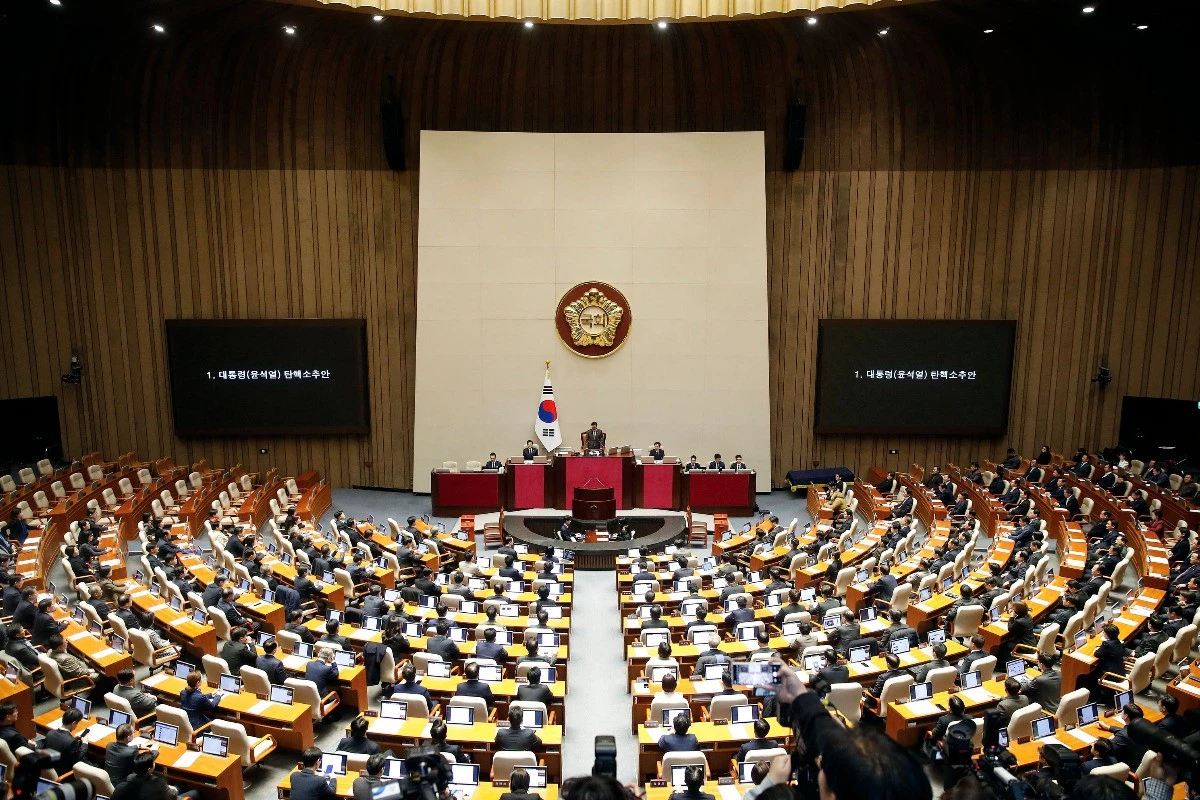 Megszavazta a dél-koreai parlament a köztársasági elnök elmozdítását