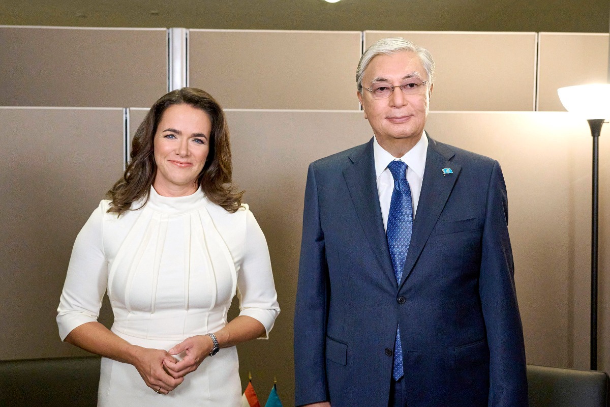 Tokajev kazah elnökkel tárgyalt Novák Katalin
